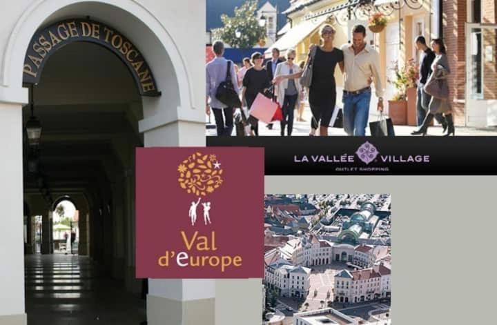 Appartement Spacieux Disneyland - La Vallee Village - 6 Personnes - 60M2 Saint-Germain-sur-Morin Dış mekan fotoğraf